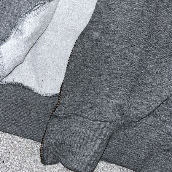 Worn Broken Zipper UNC North Carolina Tarheels Track Fleece Jacket XXL 2XL - Picture 8 of 11